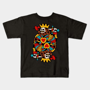 King heart skull Kids T-Shirt
